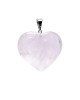 Μενταγιόν Καρδιά Ροζ Χαλαζία - Rose Quartz Μενταγιόν
